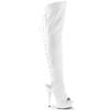 Pleaser - DELIGHT3019 Bottes cuissardes à plateforme - Blanc Product image